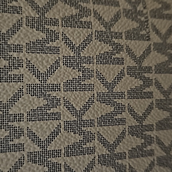 NWT Michael Kors Women's Two Tone Blue Grey Monogram Satchel Handbag - Picture 15 of 17